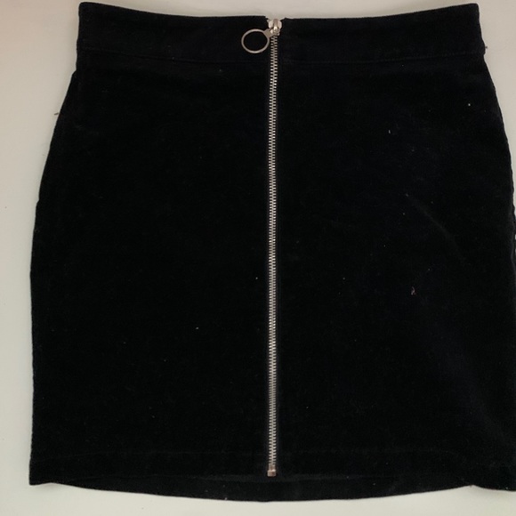 Forever 21 Dresses & Skirts - black velvet skirt